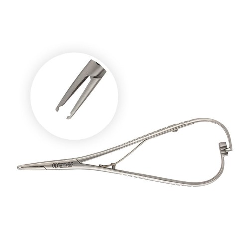 Kleszczyki-Mathieu-z-rowkiem-do-nakladania-ligatur-elastycznych-14-cm