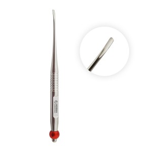 Periotom implantologiczny 2.5 mm zagięty grot z mikro ząbkami 