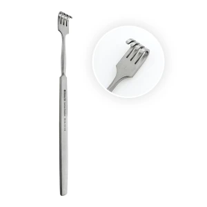 Hak chirurgiczny tępy, 4 ząbki 16 cm   